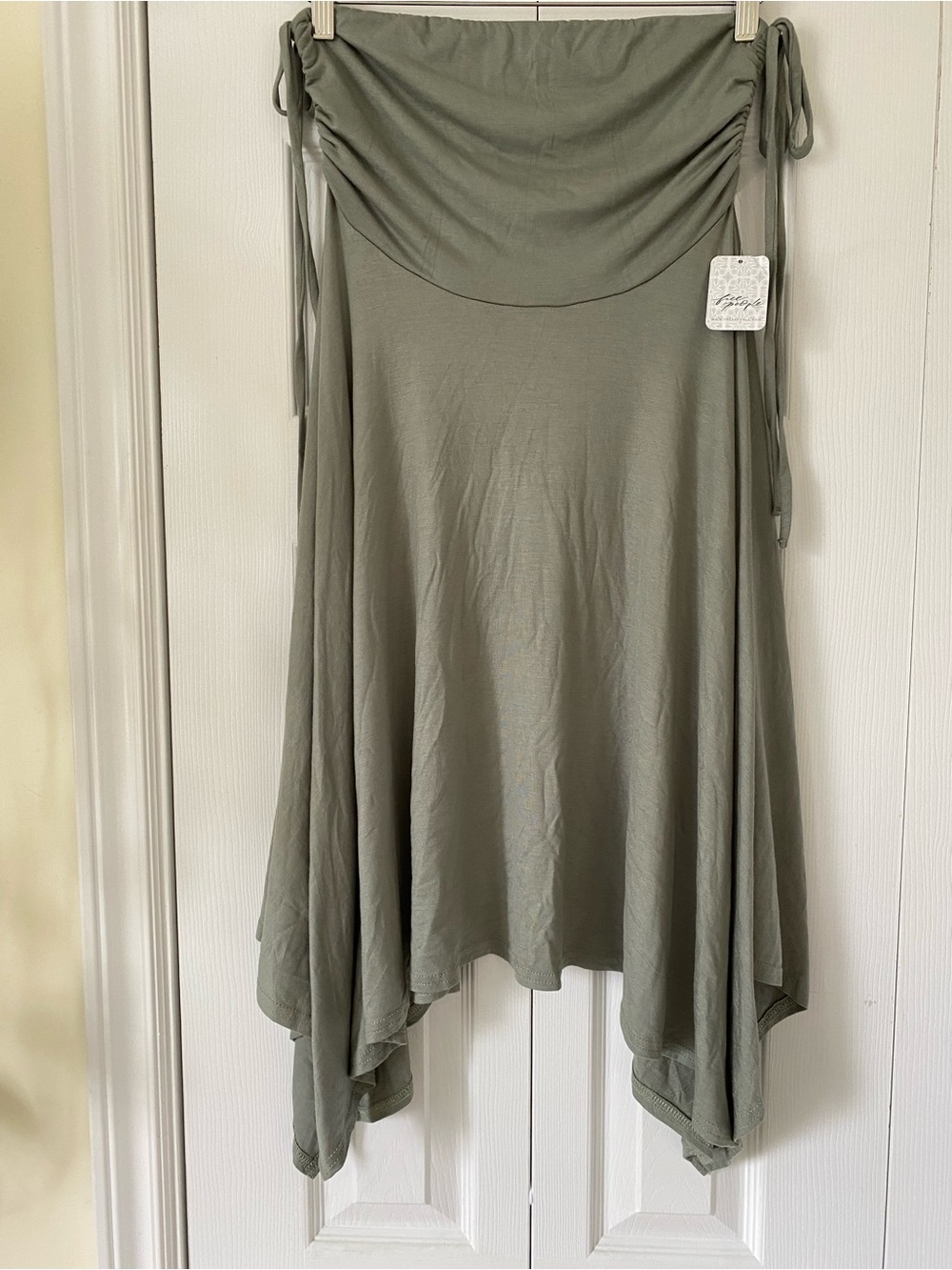 Free People NWT Free-est Convertible Skirt Endless Summer Sage Green Size Small